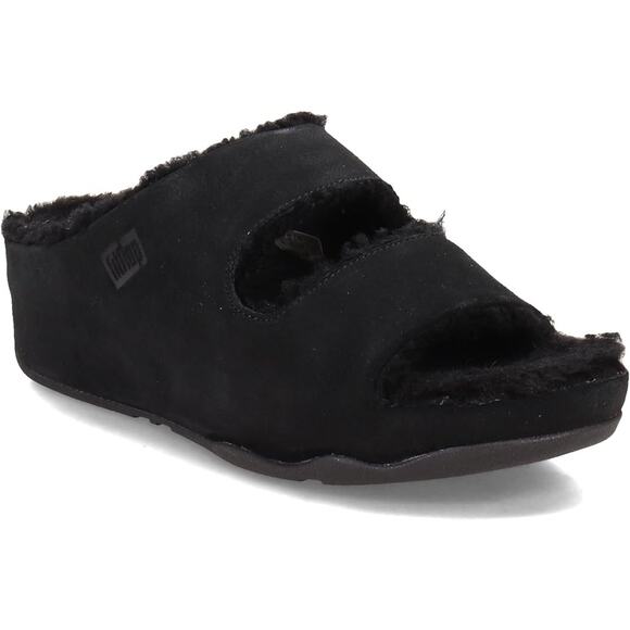 FitFlop Women's, Shuv Two-Bar Shearling Sandal size 5 - Picture 1 of 5